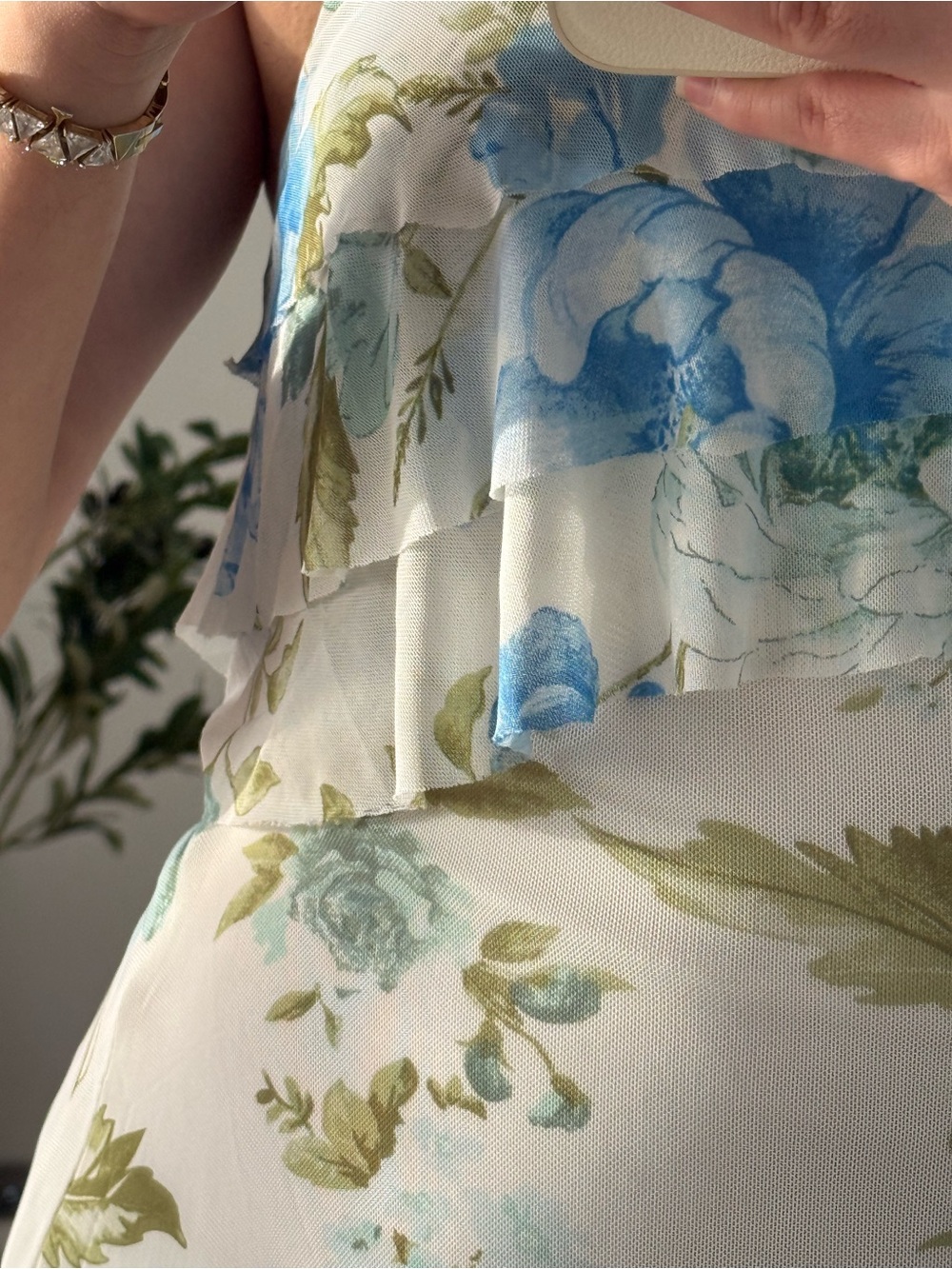 Floral Ruffle Mini Dress - Picture 5 of 9